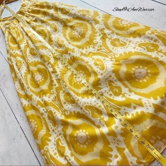 J.Crew maize ikat halter cotton/silk maxi dress *shop@iamwarrior - Picture 8 of 10